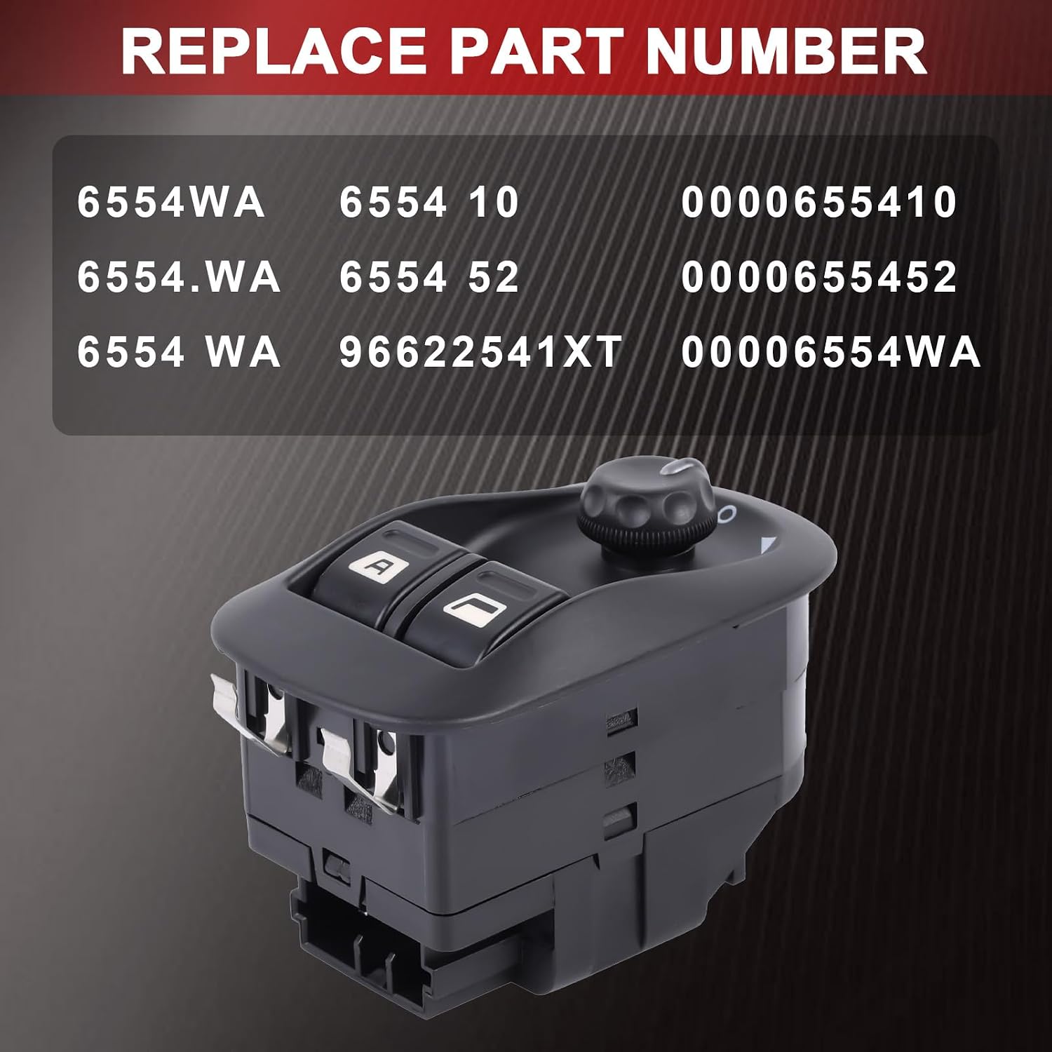 Бутон за ел. стъкла и огледала Peugeot 206 – OEM 6554WA, 6554. WA – допълнителна снимка 4