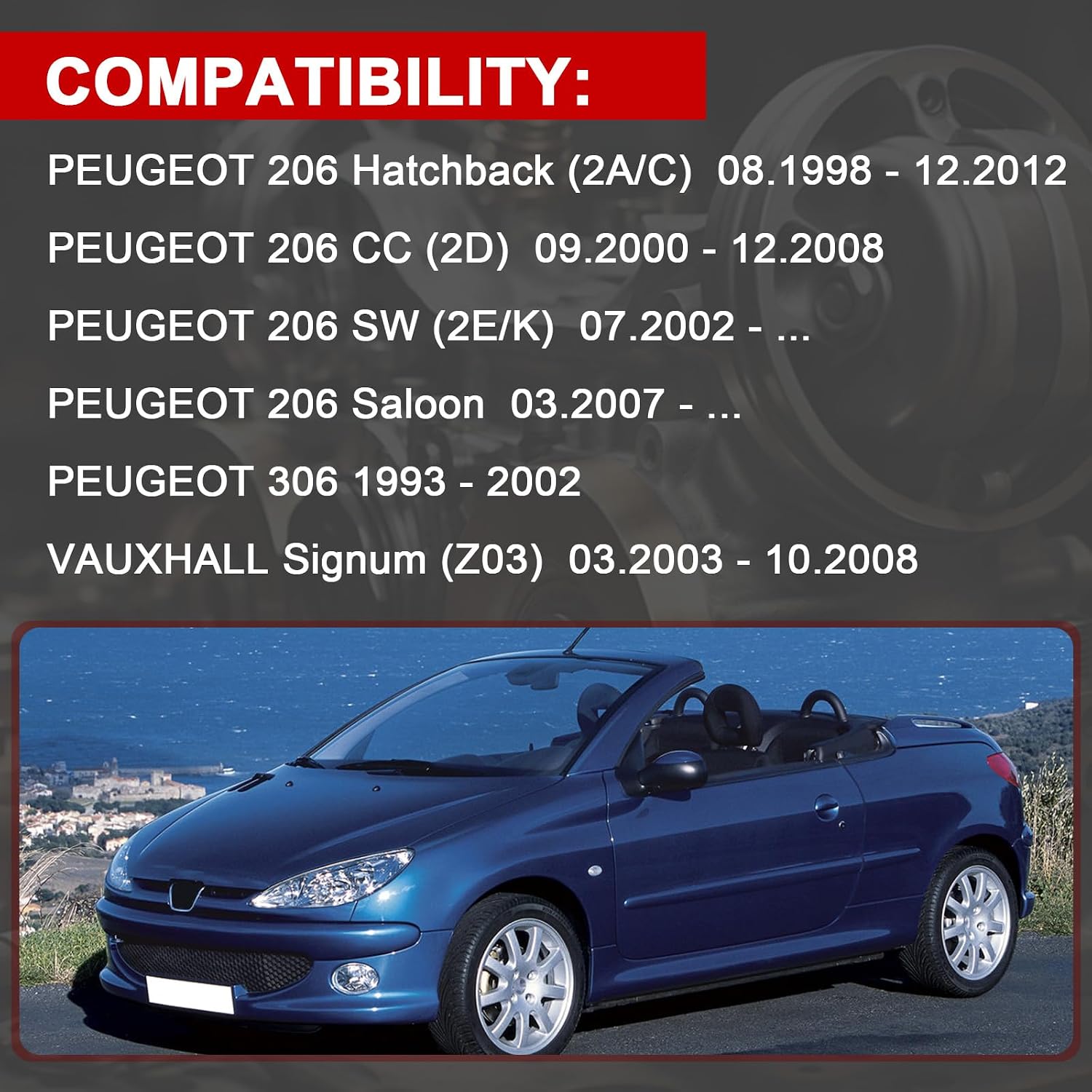 Бутон за ел. стъкла и огледала Peugeot 206 – OEM 6554WA, 6554. WA – допълнителна снимка 3