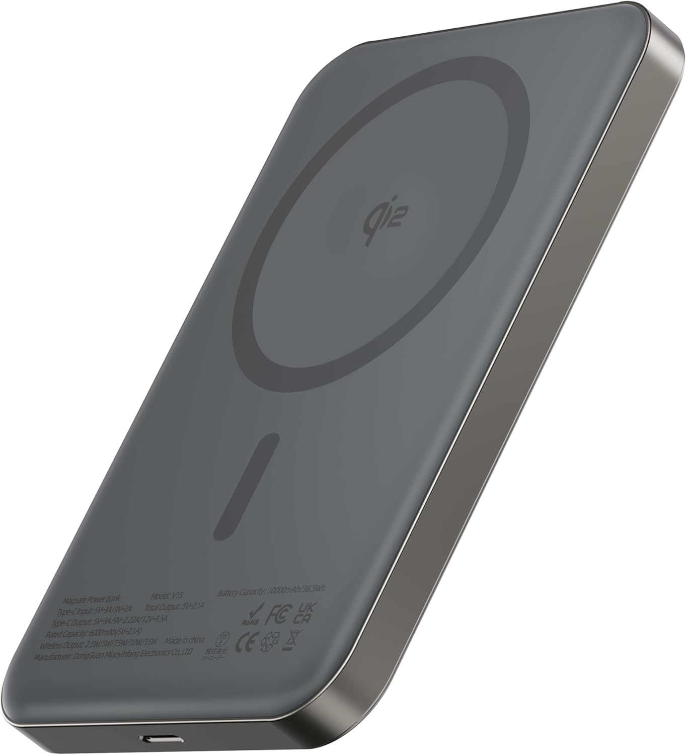 Магнитна външна батерия Power Bank 10000mAh Qi2 – снимка на предстоящ търг