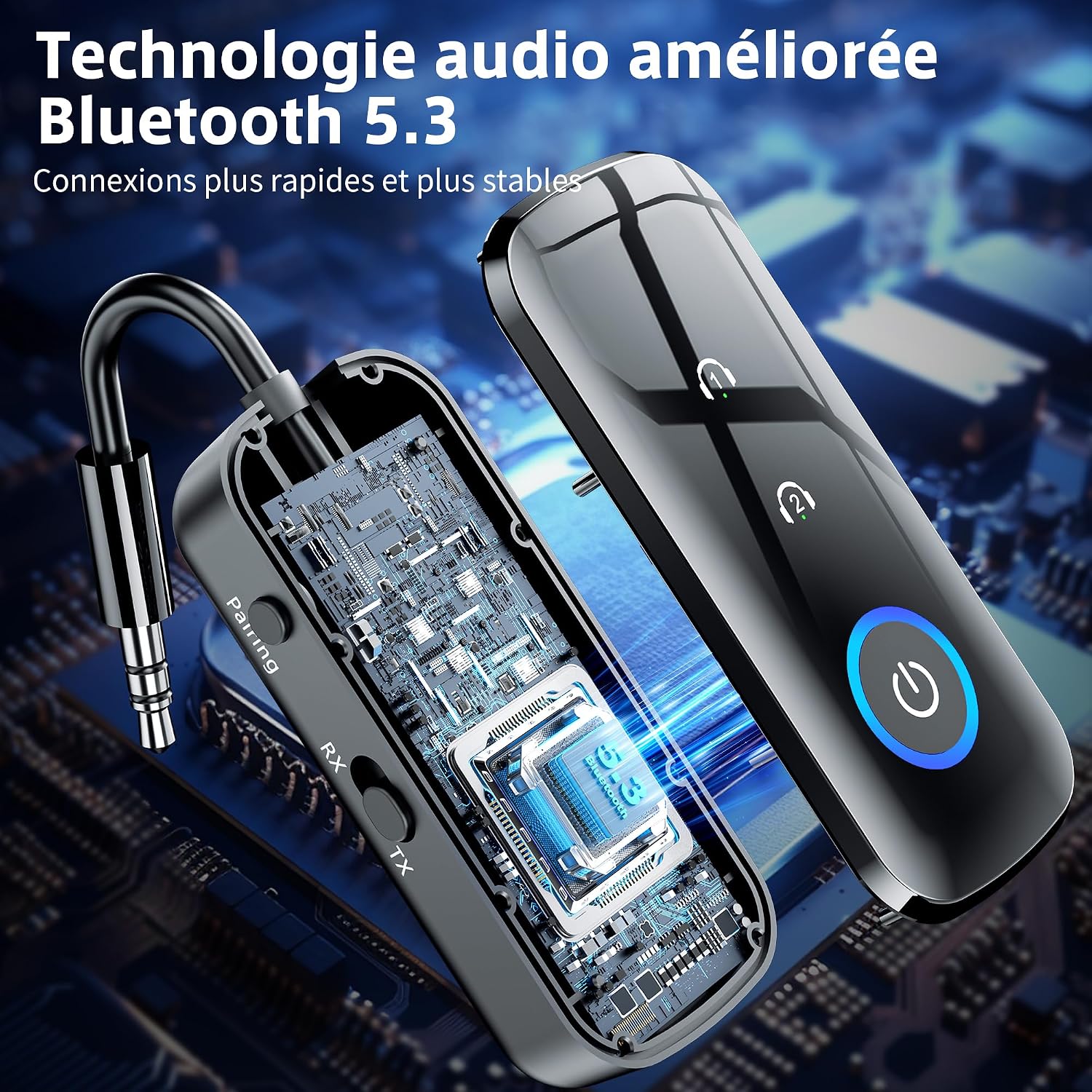 Bluetooth 5.3 адаптер SONRU 2 в 1 – предавател и приемник – допълнителна снимка 5