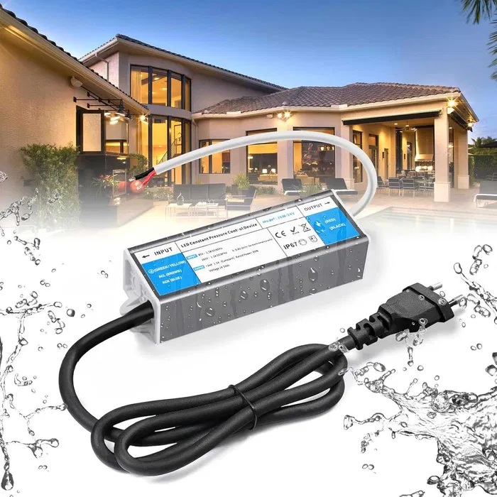 LED трансформатор 220V към 24V, 36W, IP67 – снимка на предстоящ търг